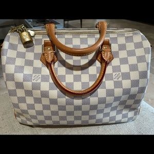 Damier Azur Speedy Bandoliere 30